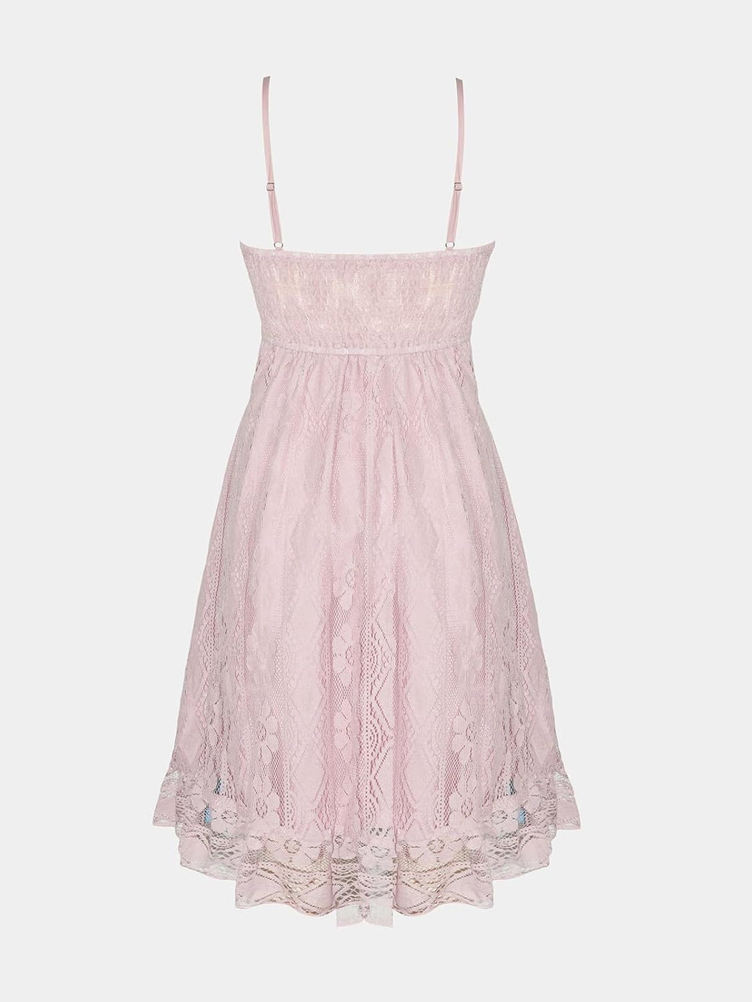 CUPSHE Damen Sommerkleid V Ausschnitt Floral Spitze Quasten Spaghetti Trägerkleid Freizeitkleider Bo