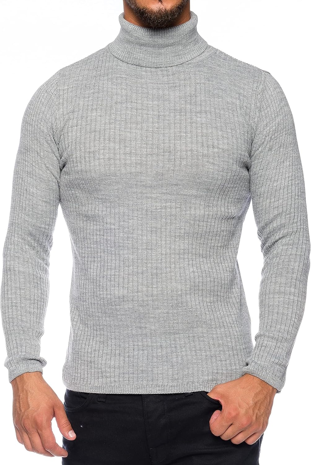 Karl´s People Herren Rollkragen-Pullover Herren Rolli S-5 XL • Rollkragenpullover für Herren mit Str