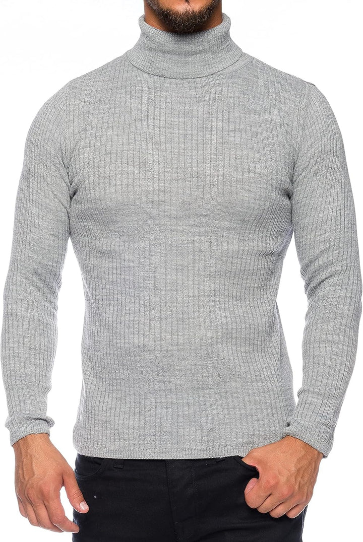 Karl´s People Herren Rollkragen-Pullover Herren Rolli S-5 XL • Rollkragenpullover für Herren mit Str