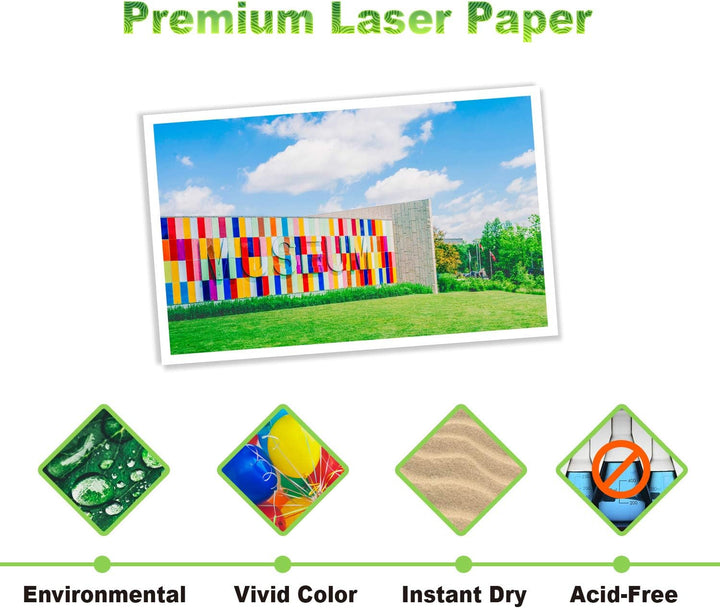 KOALA Fotopapier für Laserdrucker, Doppelseitig, Matt, A3, 250 g/m², 100 Blatt. Geeignet zum Drucken