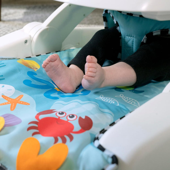 Baby Einstein Sea of Support 2-in-1 Sit-Up Bodensitz, mit abnehmbarem Tablett und Spielzeug