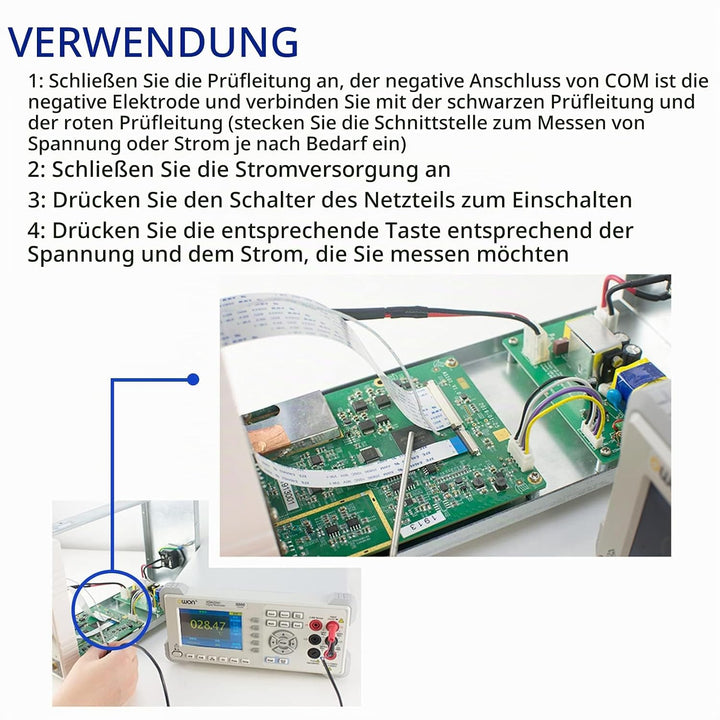 OWON XDM2041 Tischmultimeter mit 3,7 Zoll 55.000 Count True RMS Ultraleichter digitaler Multitester