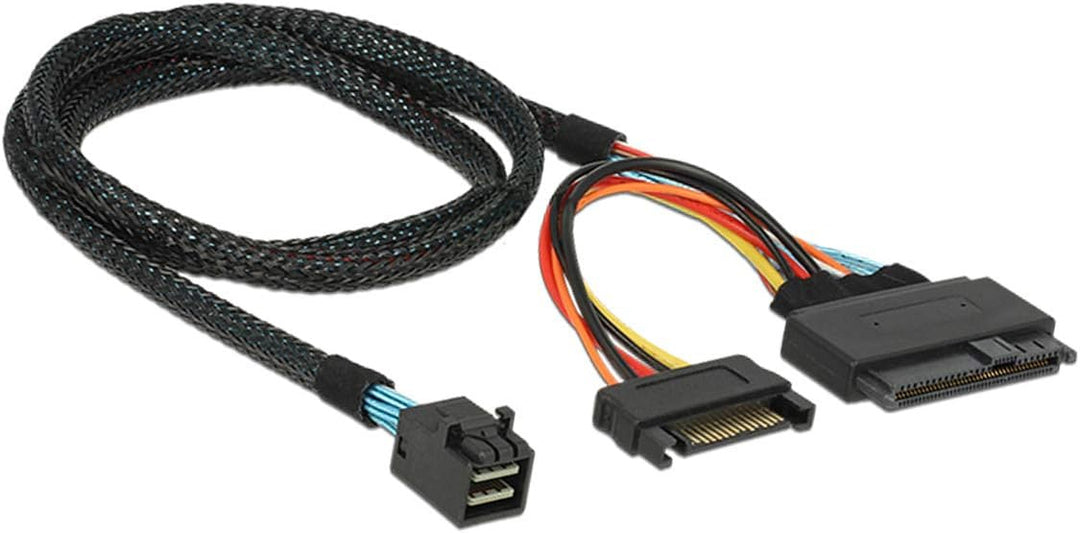 Cablecc U.2 U2 SFF-8639 NVME PCIe SSD Kabel für Mainboard Intel SSD 750 p3600 p3700 M.2 SFF-8643 Min