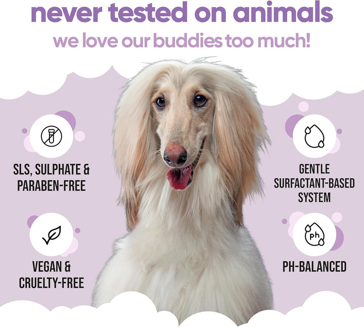 Hundeshampoo Weisses Fell von Buddycare - Aufhellendes und Aufhellendes Shampoo für Hunde - Tiefenre