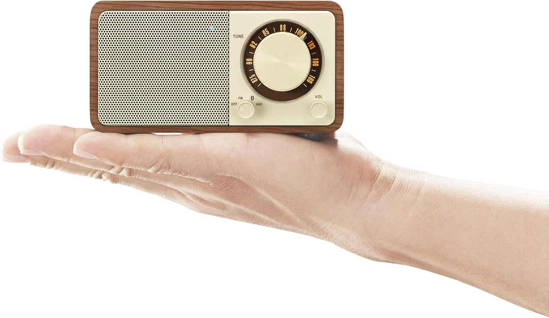 Sangean WR-7 tragbares Desktop-Radio (FM-RDS-Tuner, Bluetooth, AUX-In, integrierter Lautsprecher, Ak