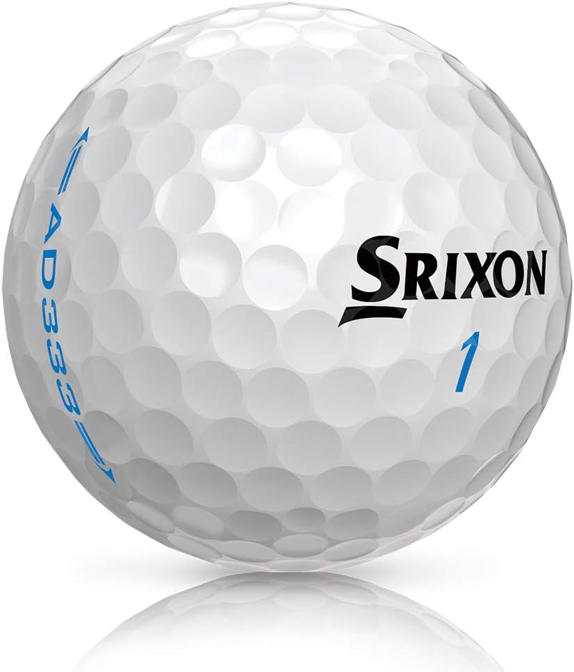 Srixon AD333 Golfbälle (ein Dutzend) (Version 2017/18) Weiss (Soft White), Weiss (Soft White)