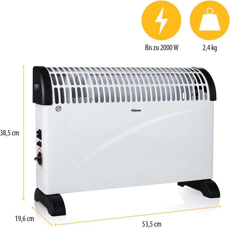 Tristar Elektroheizung Konvektor KA-5912 2000W, 3 Lüfterstufen, KA-5912, 2000W, 3 Lüfterstufen, KA-5