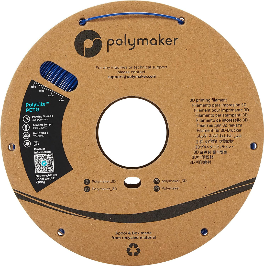 Polymaker PolyLite PETG Blue - 1,75mm - 1kg