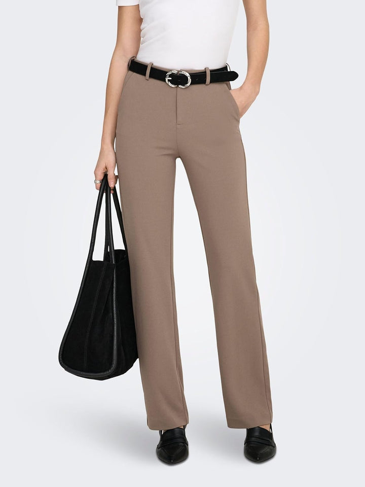 ONLY Damen Onlraffy-yo Life Mid STR Pant TLR Noos Hose XS / 32L Fossil, XS / 32L Fossil
