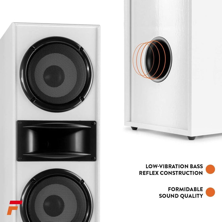 Fenton SHF700W - HiFi Lautsprecher Stereo Set für Ihre Heimkino HiFi Anlage, 400 Watt Standlautsprec