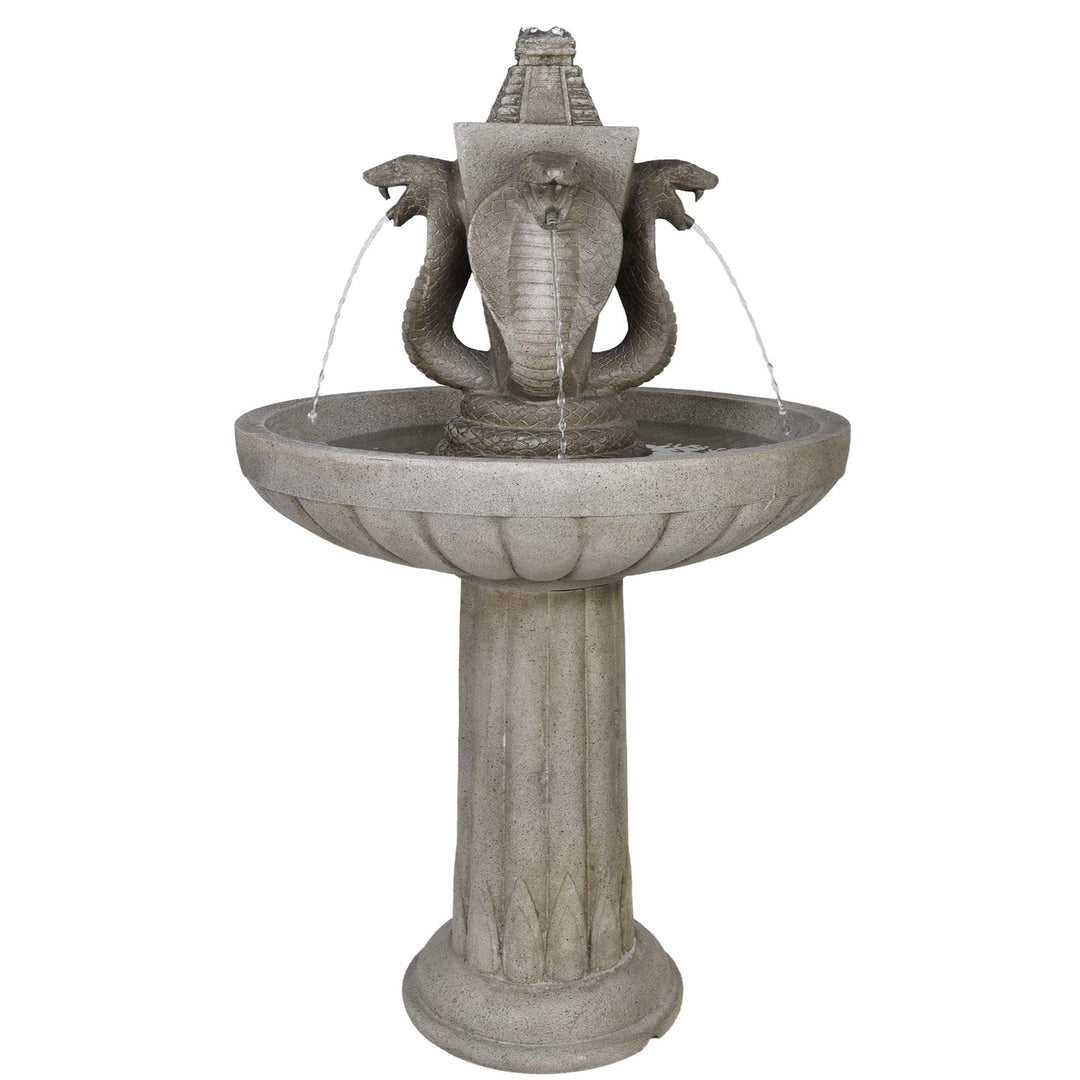 Köhko® Wasserspiel Maya Klassischer Etagenbrunnen Vogelbad Kaskade Zierbrunnen Gartenbrunnen Springb