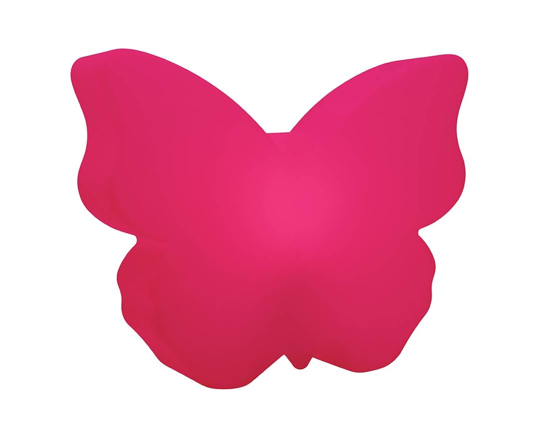 8 seasons design Shining Butterfly Solar LED Deko-Lampe Schmetterling 40 cm (pink), inkl. Solarmodul