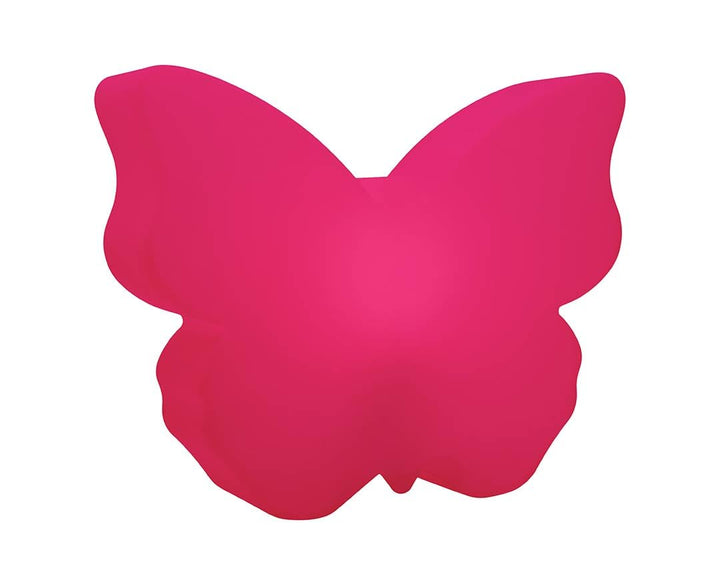 8 seasons design Shining Butterfly Solar LED Deko-Lampe Schmetterling 40 cm (pink), inkl. Solarmodul