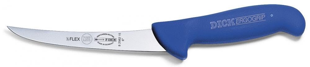 Dick ErgoGrip Ausbeinmesser, geschweifte Klinge semi-flexibel (Klingenlänge: 13 cm)