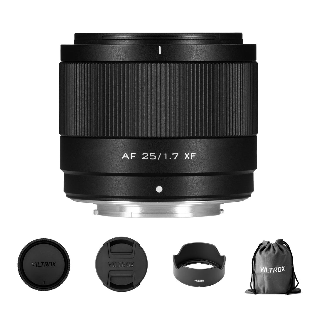 VILTROX 25mm F1.7 f/1.7 XF Objektiv für Fuji X, Grosser Blende STM Autofokus Objektiv Kompatibel mit