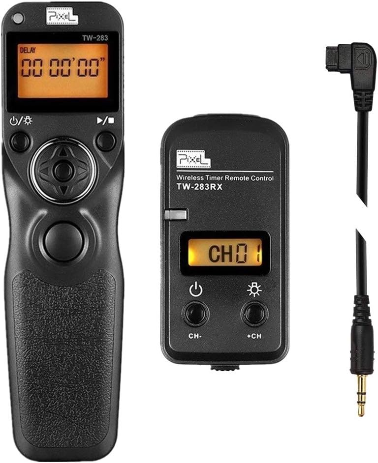 Pixel TW283-S1 Kabellose Fernauslöser Funkausloeser Timer Intervalometer Kompatibel mit Sony a100 a2