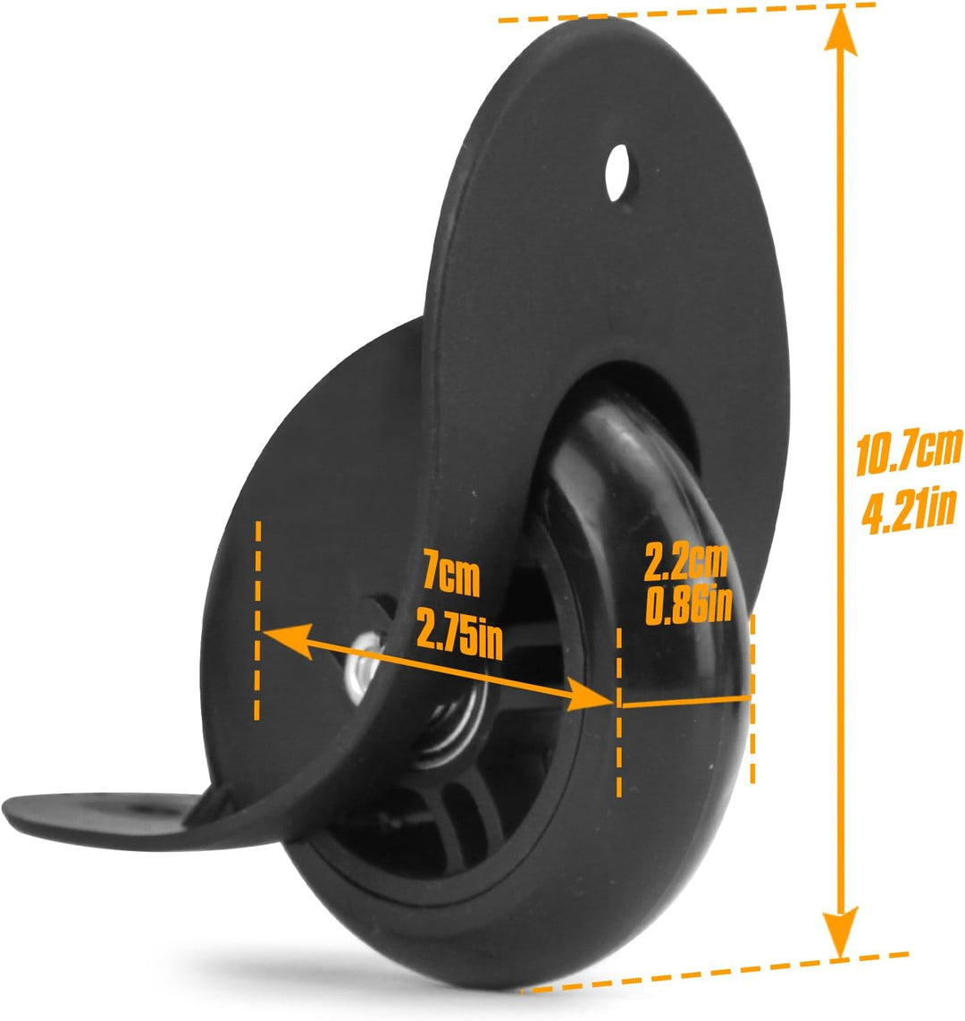 1 Pair Kofferrollen Gepäck Ersatzräder Gummi Koffer Ersatzräder Ersatzrollen(VD019), Vd019