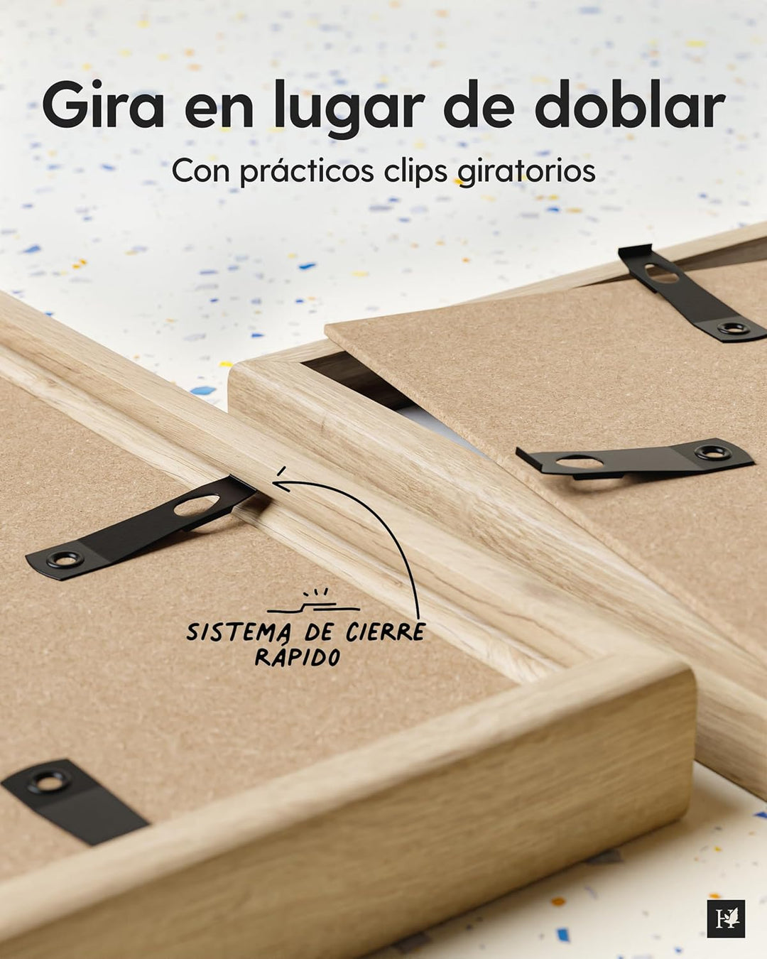 Heimlich® 2x Bilderrahmen DIN A3 30x42 cm Eiche Holz Rahmen 2-Pack | Dokumentenrahmen 29,7x42 cm Gro