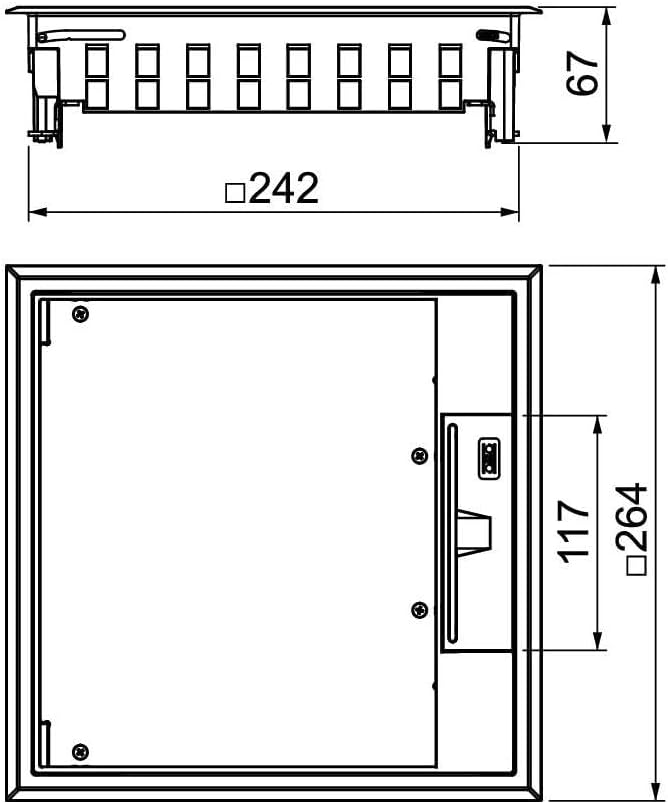 Geräteeinsatz für Universalmontage BETTERMANN GES9-3B U 7011