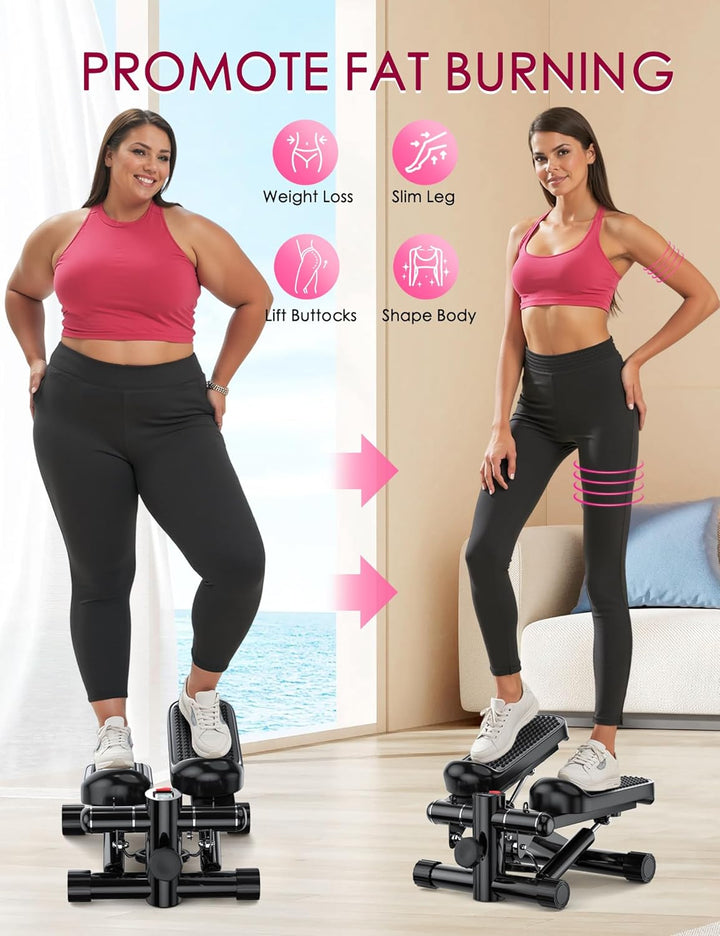 KitGody Mini-Stepper für Übungen, Treppenstepper 150 kg Kapazität, Workout-Stepper für Training zu H