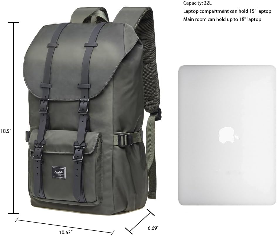 KAUKKO Unisex Ep5 Rucksack 45 x 27 x 17cm (HxBxT) (Army Grün（e5-3）), 45 x 27 x 17cm (HxBxT) (Army Gr