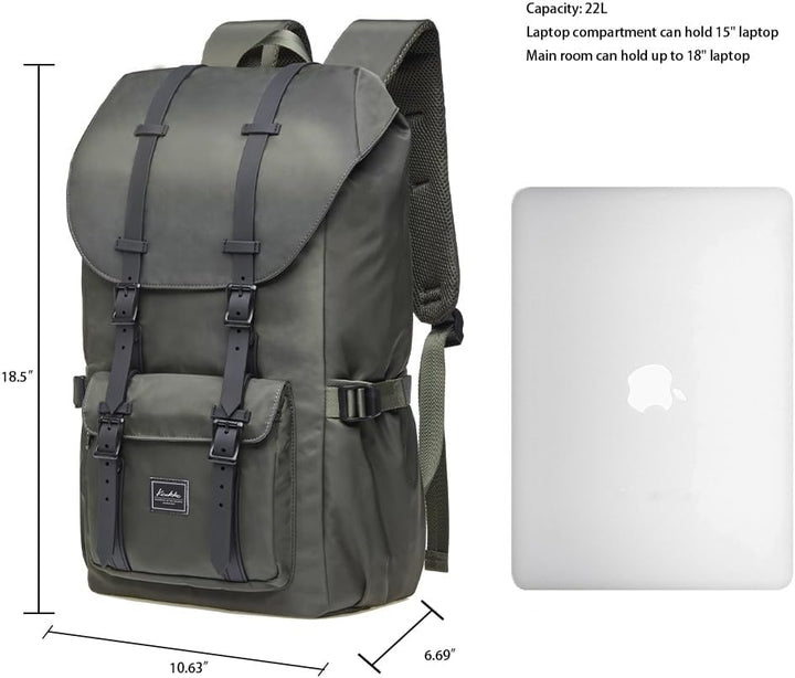 KAUKKO Unisex Ep5 Rucksack 45 x 27 x 17cm (HxBxT) (Army Grün（e5-3）), 45 x 27 x 17cm (HxBxT) (Army Gr