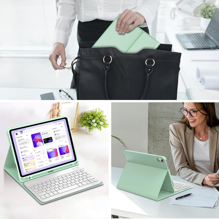 WINCHKING Tastatur Hülle für Lenovo Tab P12 12.7 Zoll 2023, Tastatur für Lenovo Tab P12 Tablet, 7 Fa