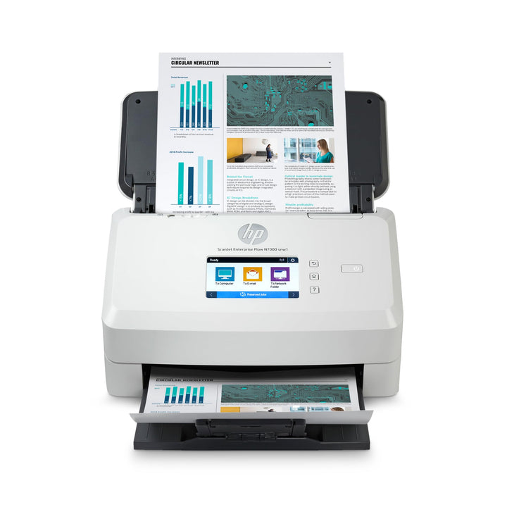 HP ScanJet Enterprise Flow N7000 snw1 (Scanner, Einzelblattzufuhr, 80-Blatt ADF, WLAN, LAN, USB)
