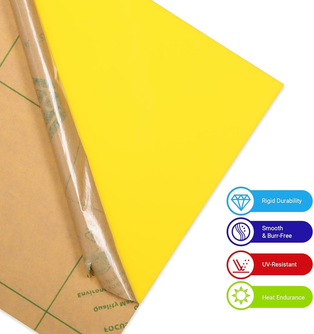 SCULPFUN 3 Stück Gelb Opake Acrylplatten für Lasergravur, 30 * 30cm Personalisierte Schilder für Hei