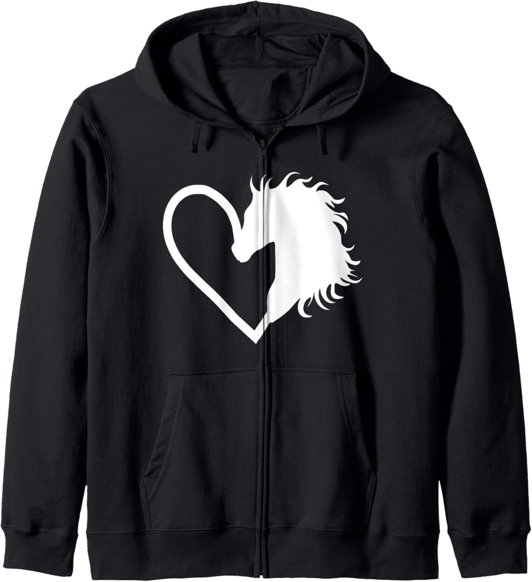 Herz Pferdeliebe Shirt Pferd Liebe, reiten Mädchen Pferde Kapuzenjacke
