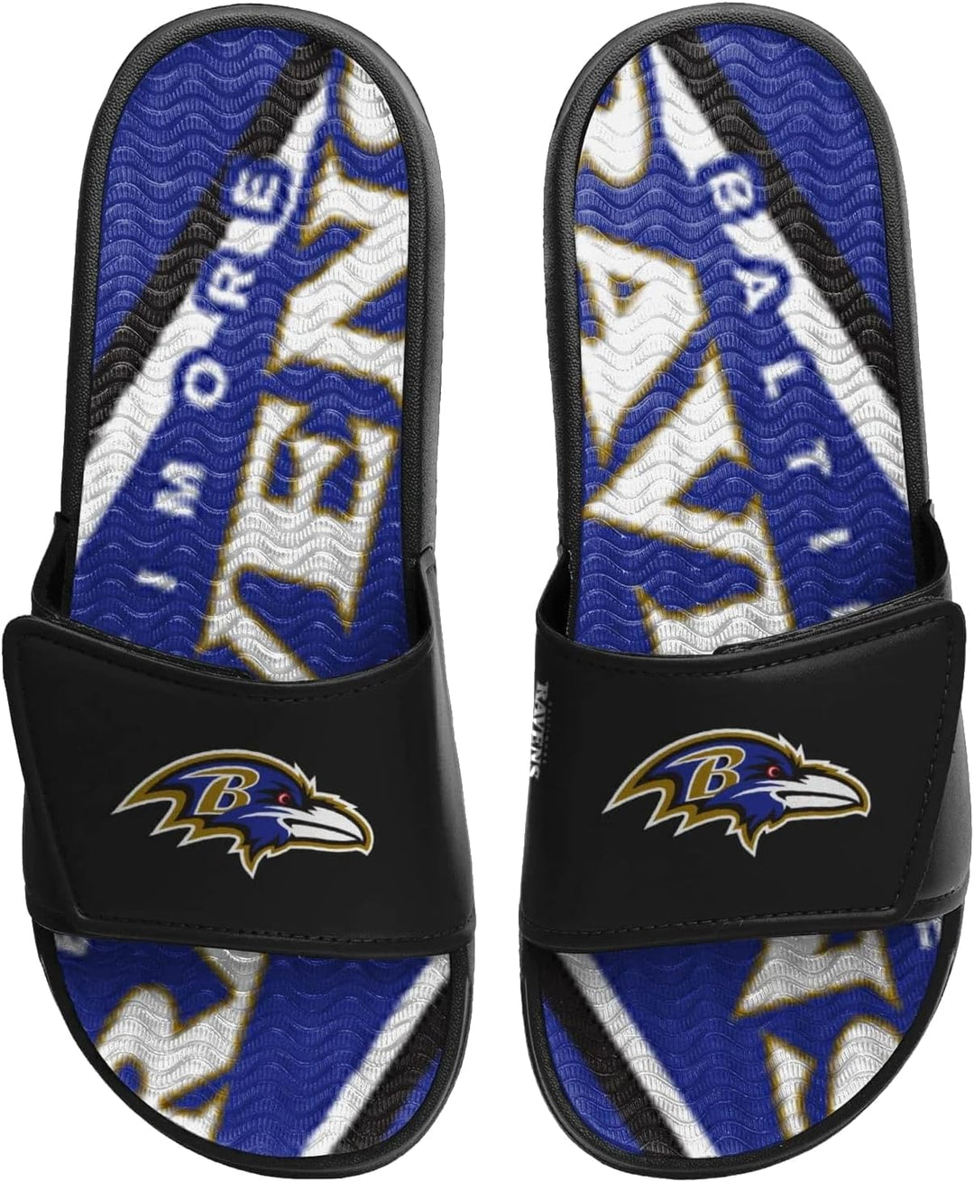 Fanatics NFL Team Gel Slides Slipper Badelatschen 46/48 EU Baltimore Ravens, 46/48 EU Baltimore Rave