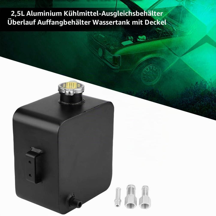 Universeller Kühlmittel Ausdehnungsbehälter, 2,5 l Aluminium Kühler-Kühlmittel Rückgewinnungs Überla