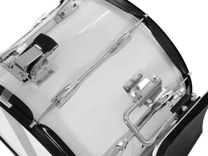 DIMAVERY MS-300 Marsch-Snare, weiss | PRO Marschtrommel 14x12