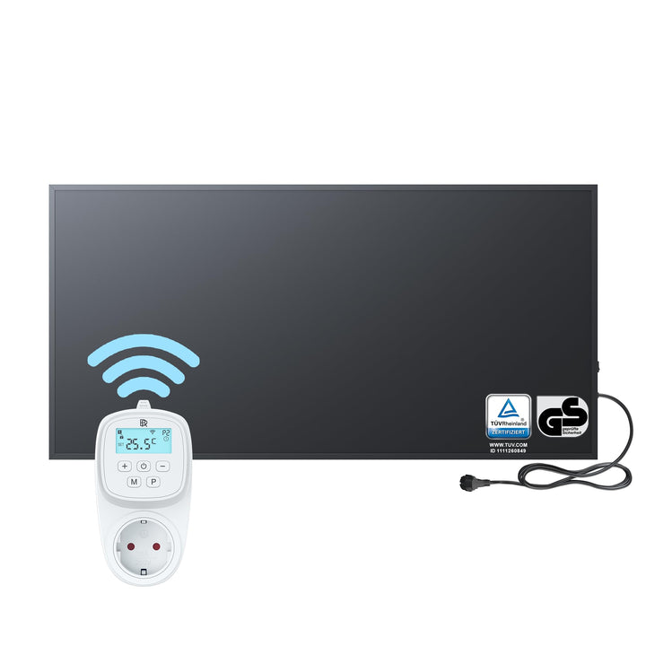 BR Bringer Infrarotheizung 1000 Watt - mit Smart Thermostat und App - Infrarot Elektroheizung Energi