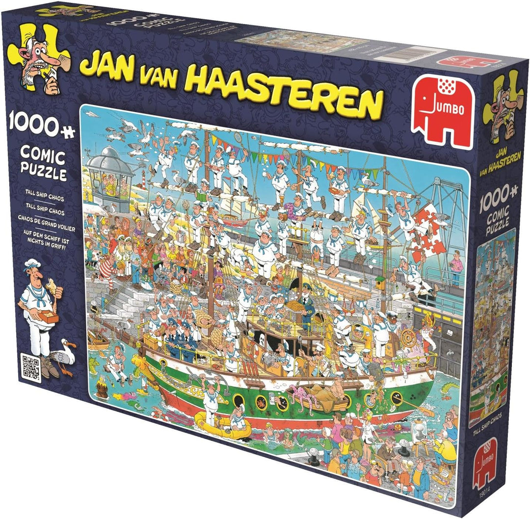 Diset 19014 Jan Van Haasteren-Chaos des grossen Segelboots Puzzle 1000 Teile Chaos du Grand Segelboo