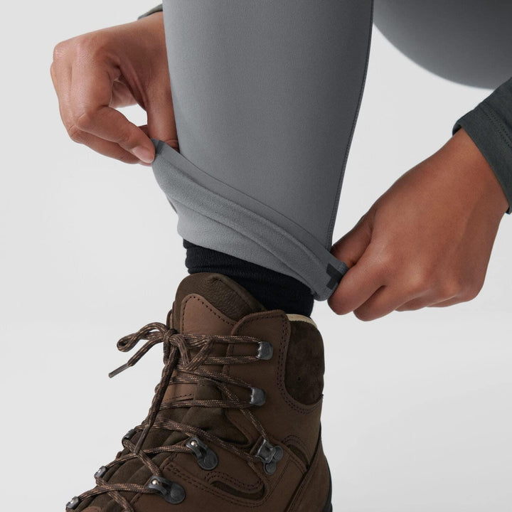 FJALLRAVEN Damen Abisko Värm Trekking Tights W XL Flint Grey-iron Grey, XL Flint Grey-iron Grey