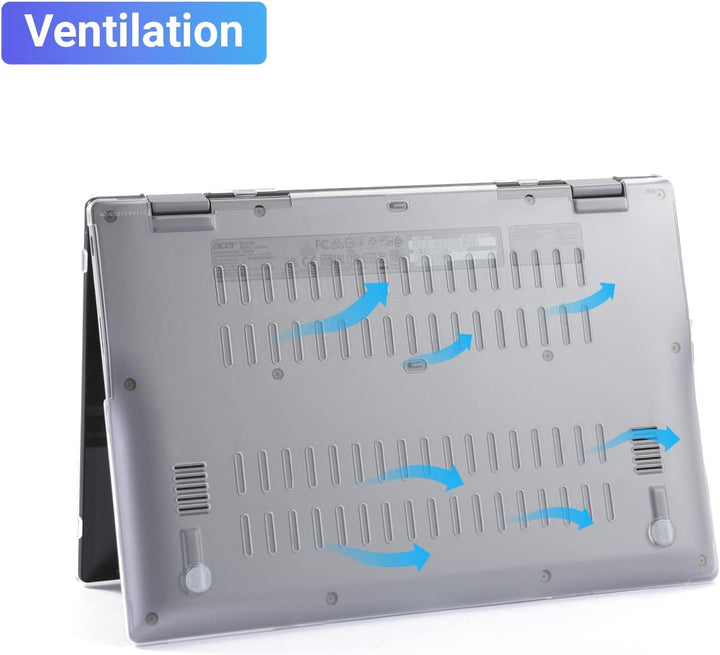 mCover Transparent Hartschalenhülle, nur kompatibel mit Acer Chromebook Enterprise Spin 513 R841T /