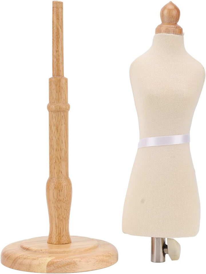 Weibliche Mannequin Torso Kleiderform Buchenholz mit Holzsockel Langlebige Professionelle NäH-Kleide