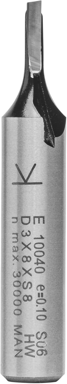 ENT 10200 Nutfräser VHW, Schaft (S) 6 mm, Durchmesser (D) 2 mm, NL 6 mm, SL 32 mm, GL 43 mm D=2 / NL
