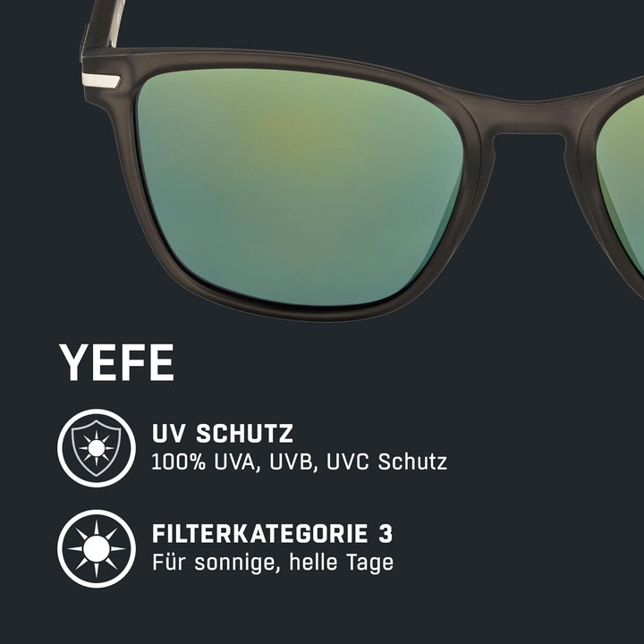ALPINA YEFE - Verspiegelte und Bruchsichere Sonnenbrille Mit 100% UV-Schutz Für Erwachsene Einheitsg