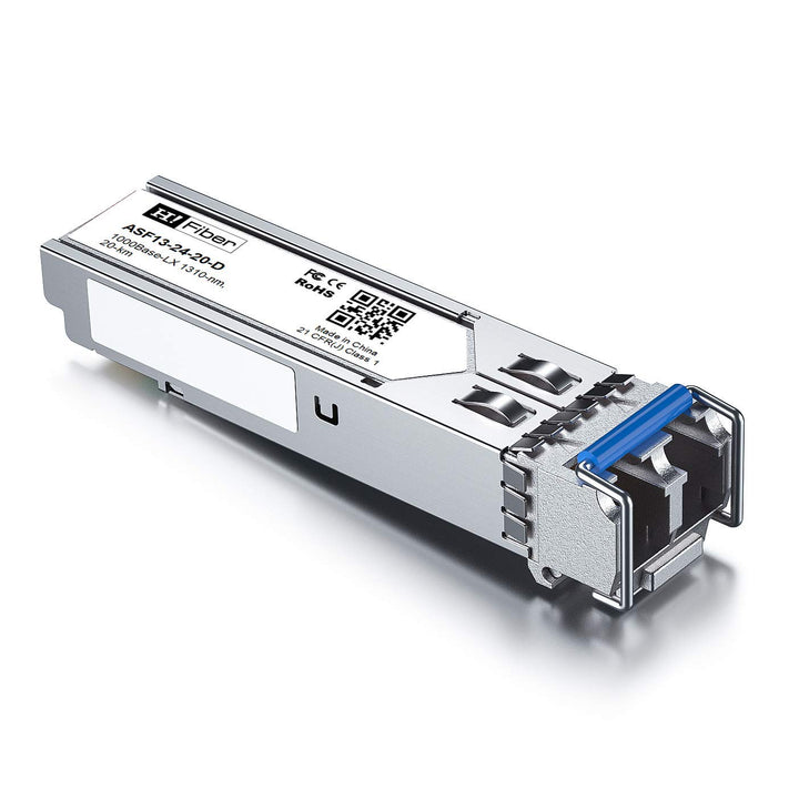 2 Stück, 1000BASE-LX SFP Transceiver, SFP zu LC, 1.25G Singlemode modul Kompatibel mit Cisco GLC-LH-