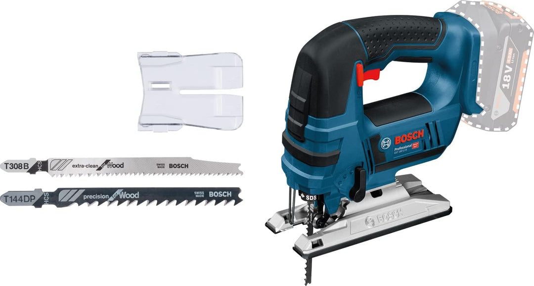 Bosch Professional 18V System Akku Stichsäge GST 18 V-LI B (Bügelversion, Schnitttiefe in Holz/Alu/M