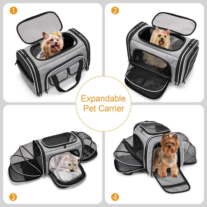 ESTARER Katzen Transportboxen, Faltbare Hundetasche, Atmungsaktive Katzentasche für Katze und Kleine