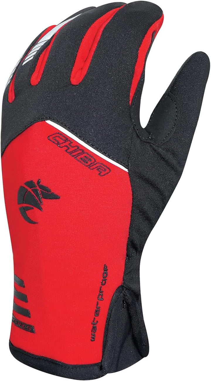 Chiba 2nd Skin Fahrrad Handschuhe lang rot/schwarz 2023 XL (10), XL (10)