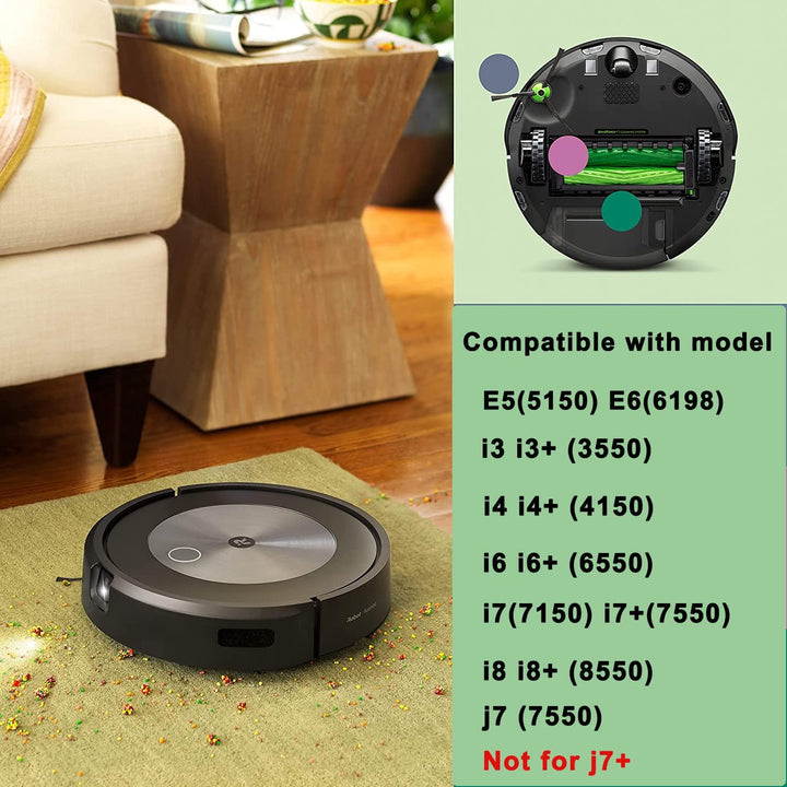 AiLomey Ersatzteile für iRobot e/i/j Serie, Ersatz Zubehör für Roomba i7 i7+ i3 i3+ i4 i4+ i6 i6+ i8