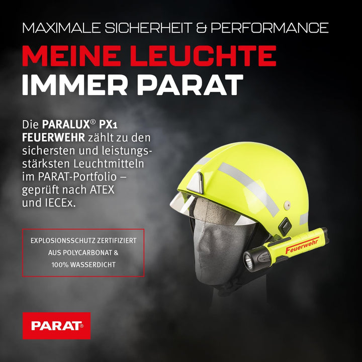 PARAT PARALUX® PX1 FEUERWEHR Set für Schuberth F200/F220 Links | LED Arbeitsleuchte mit 120 Lumen |