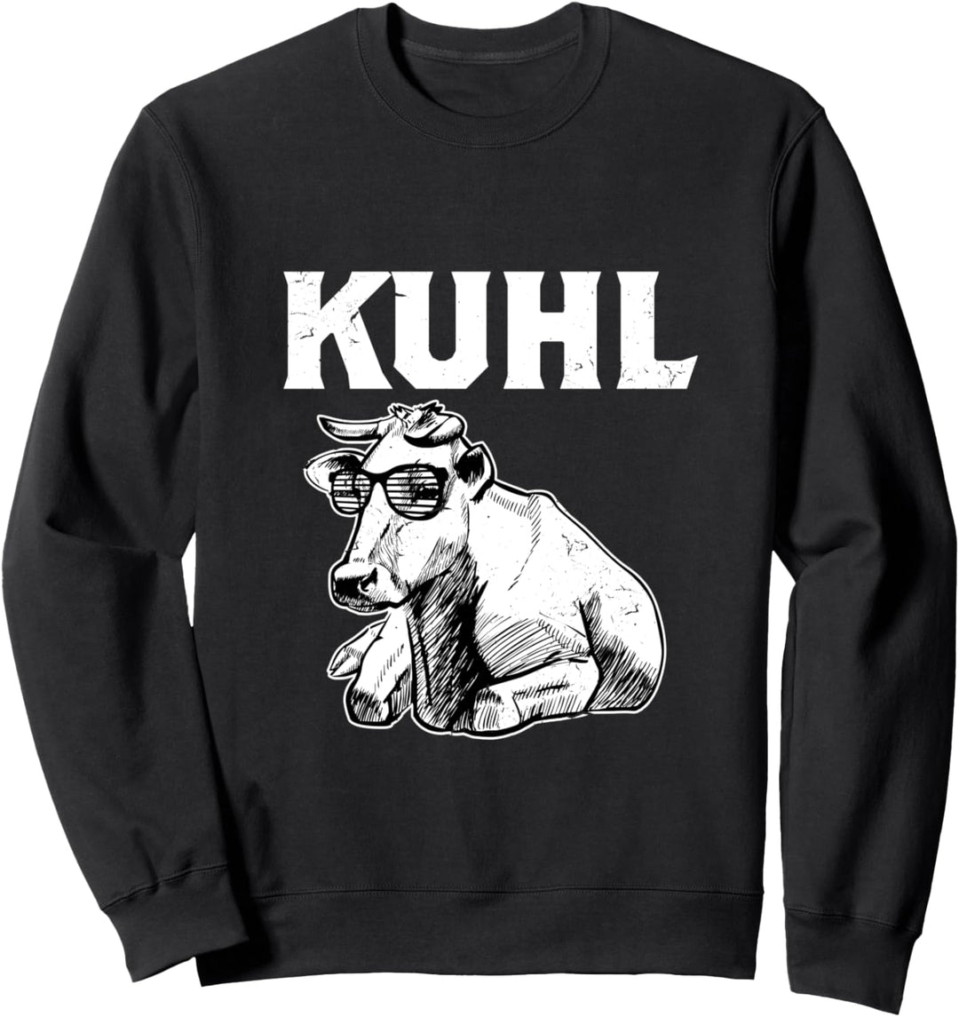Kuh Mit Sonnenbrille Kuhl Cooles Bauern Kühe Sweatshirt