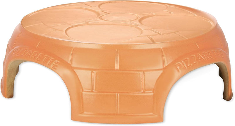 Emerio Pizzaofen, PIZZARETTE das Original, handgemachte Terracotta Tonhaube, neues PRE-BAKE Design,