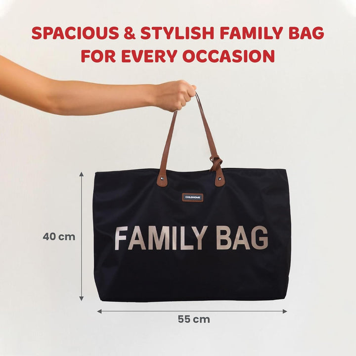 Childhome, Family Bag, Wickeltasche, Reise-/Wochenendtasche, grosses Fassungsvermögen, abnehmbare Ta