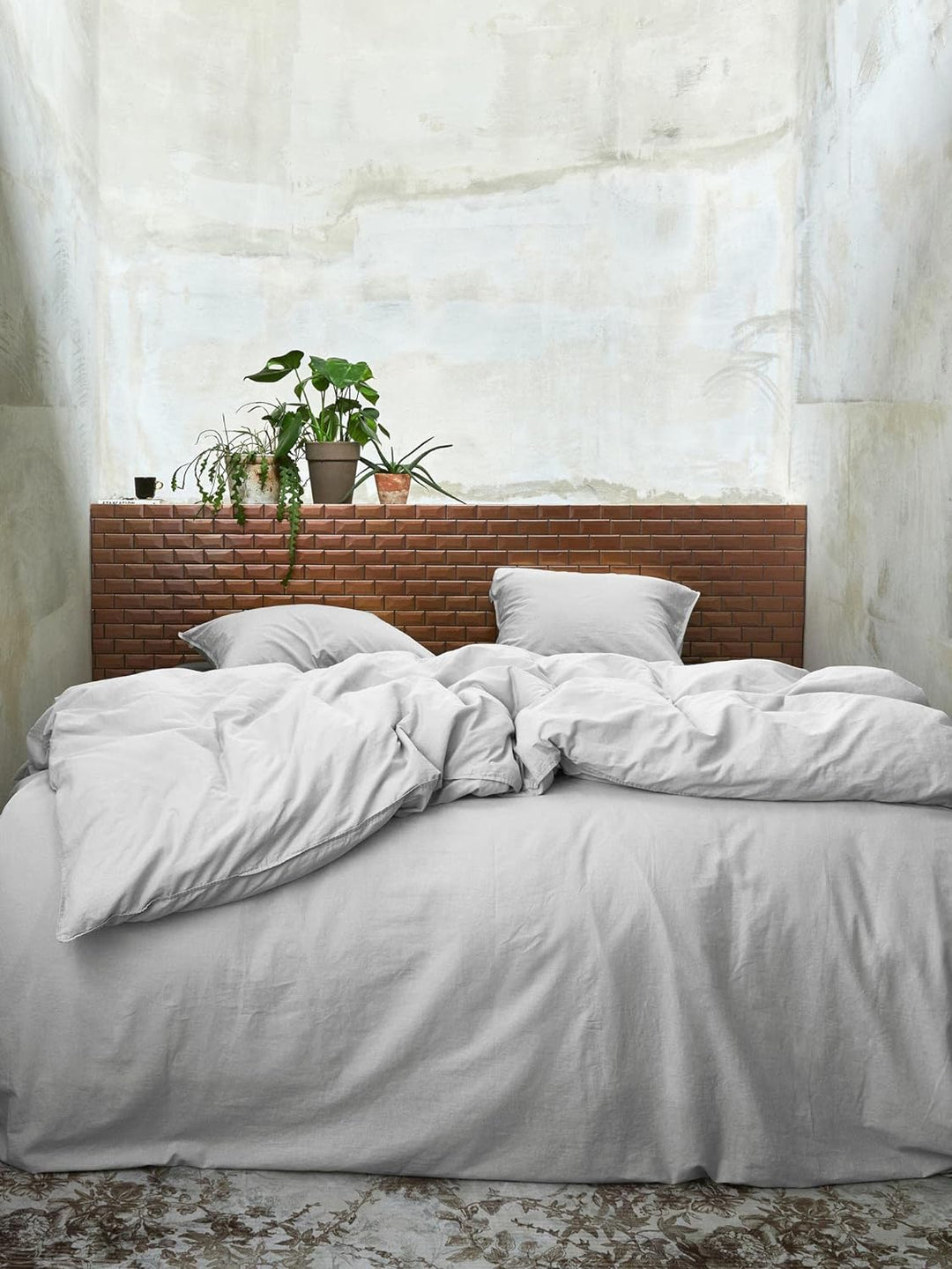 ESSENZA Bettwäsche Guy Silver 135x200 + 1x 80x80 cm, Silver 135x200 + 1x 80x80 cm